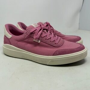 Kizik Sneakers Womens 9.5 Prague Pink Hands-Free Canvas Suede EUC